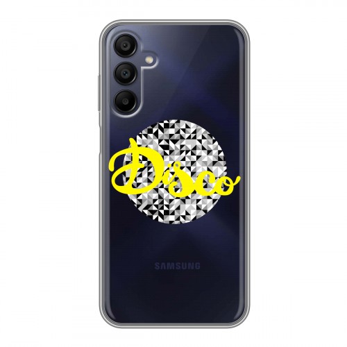 Полупрозрачный дизайнерский пластиковый чехол для Samsung Galaxy A15 Прозрачные надписи 1