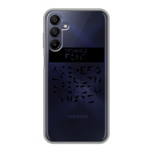 Полупрозрачный дизайнерский пластиковый чехол для Samsung Galaxy A15 Прозрачные надписи 1