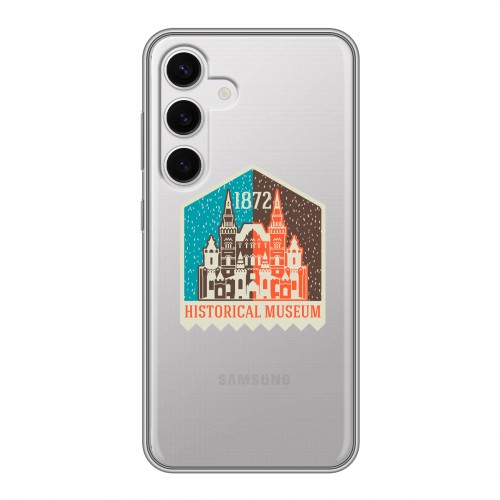 Полупрозрачный дизайнерский пластиковый чехол для Samsung Galaxy S24 Москва
