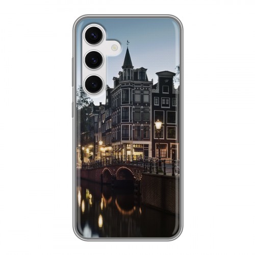 Дизайнерский пластиковый чехол для Samsung Galaxy S24 амстердам