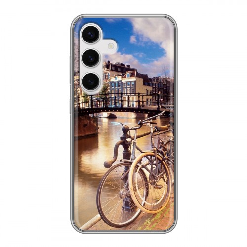Дизайнерский силиконовый чехол для Samsung Galaxy S24 амстердам