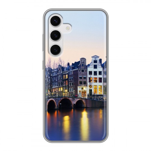 Дизайнерский силиконовый чехол для Samsung Galaxy S24 амстердам