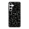 Дизайнерский силиконовый чехол для Samsung Galaxy S24 Альберт Эйнштейн