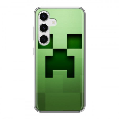 Дизайнерский силиконовый чехол для Samsung Galaxy S24 Minecraft