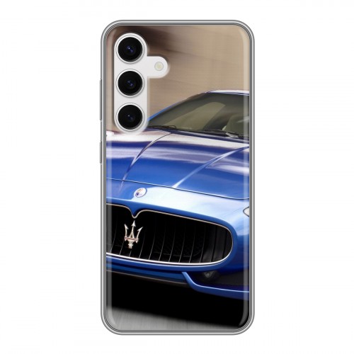 Дизайнерский силиконовый чехол для Samsung Galaxy S24 Maserati
