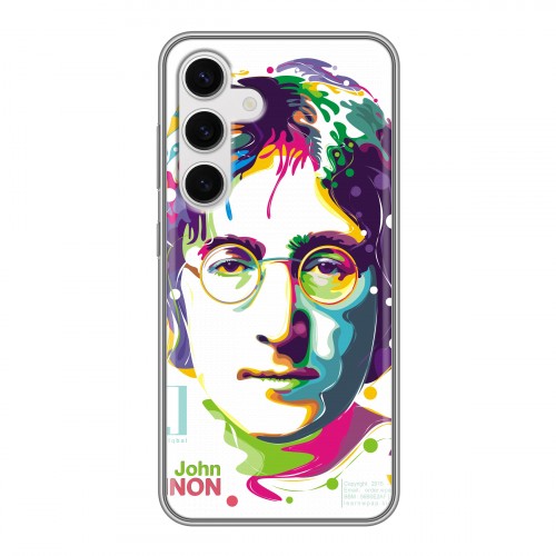 Дизайнерский силиконовый чехол для Samsung Galaxy S24 Джон Леннон