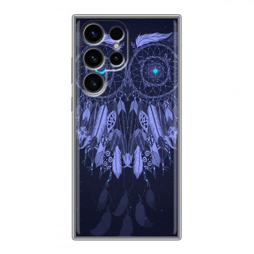 Дизайнерский силиконовый чехол для Samsung Galaxy S24 Ultra Совиные ловцы снов