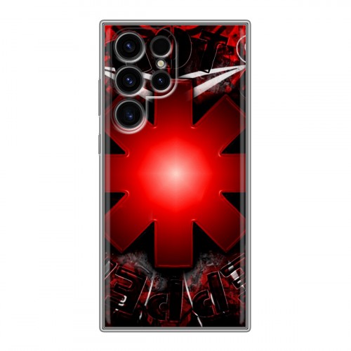 Дизайнерский силиконовый чехол для Samsung Galaxy S24 Ultra Red Hot Chili Peppers