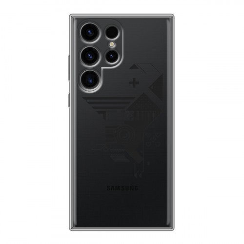 Полупрозрачный дизайнерский силиконовый чехол для Samsung Galaxy S24 Ultra Абстракции 3