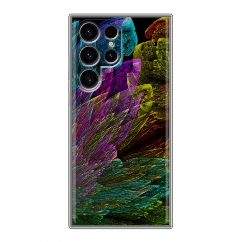 Дизайнерский силиконовый чехол для Samsung Galaxy S24 Ultra Красочные абстракции
