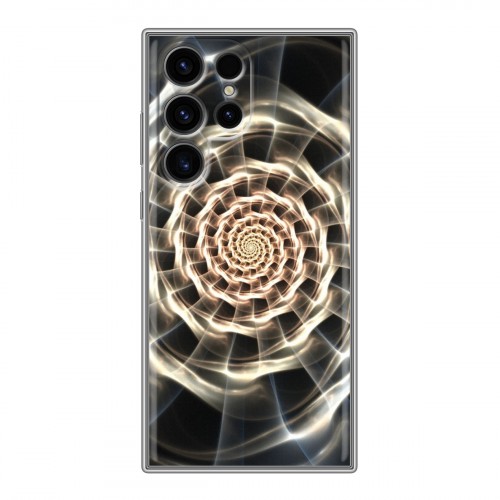 Дизайнерский силиконовый чехол для Samsung Galaxy S24 Ultra Абстракции Спираль