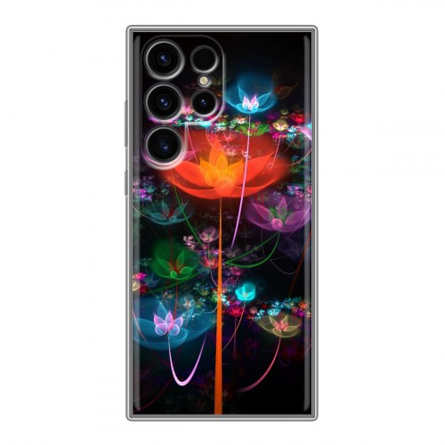 Дизайнерский силиконовый чехол для Samsung Galaxy S24 Ultra Абстракции Фрактал