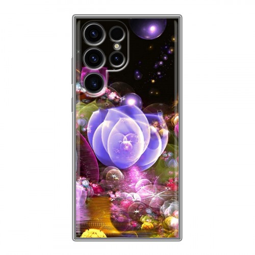 Дизайнерский силиконовый чехол для Samsung Galaxy S24 Ultra Абстракции Фрактал