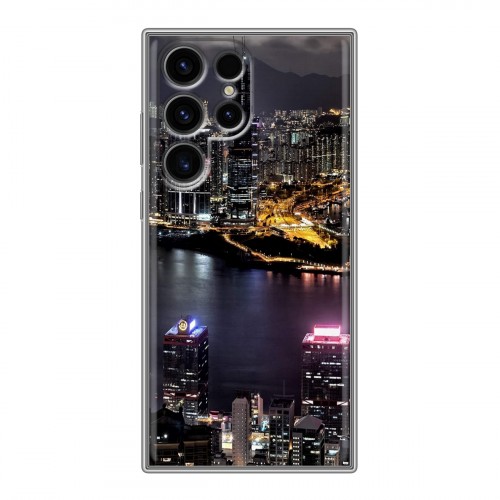 Дизайнерский силиконовый чехол для Samsung Galaxy S24 Ultra Гонконг