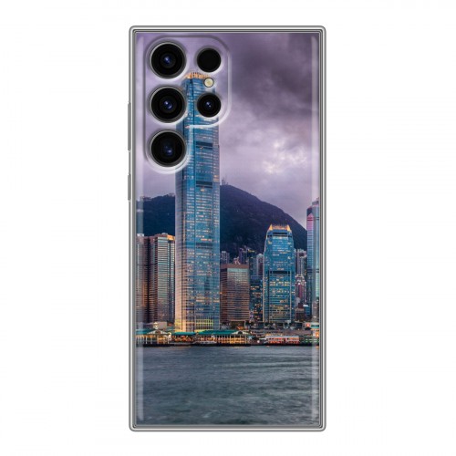 Дизайнерский пластиковый чехол для Samsung Galaxy S24 Ultra Гонконг