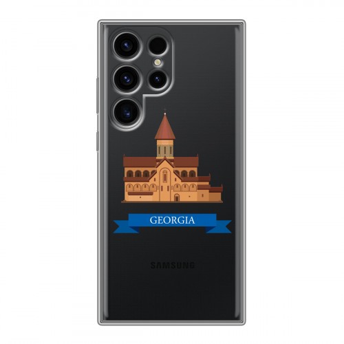 Дизайнерский силиконовый чехол для Samsung Galaxy S24 Ultra Грузия