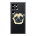 Полупрозрачный дизайнерский силиконовый чехол для Samsung Galaxy S24 Ultra Прозрачные собаки