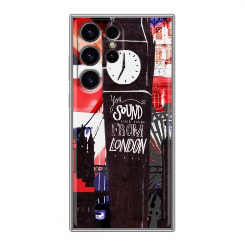 Дизайнерский силиконовый чехол для Samsung Galaxy S24 Ultra Дух Лондона