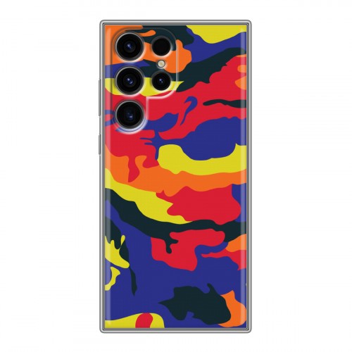 Дизайнерский силиконовый чехол для Samsung Galaxy S24 Ultra Кислотный камуфляж