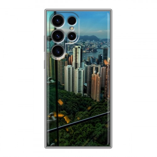 Дизайнерский пластиковый чехол для Samsung Galaxy S24 Ultra Гонконг