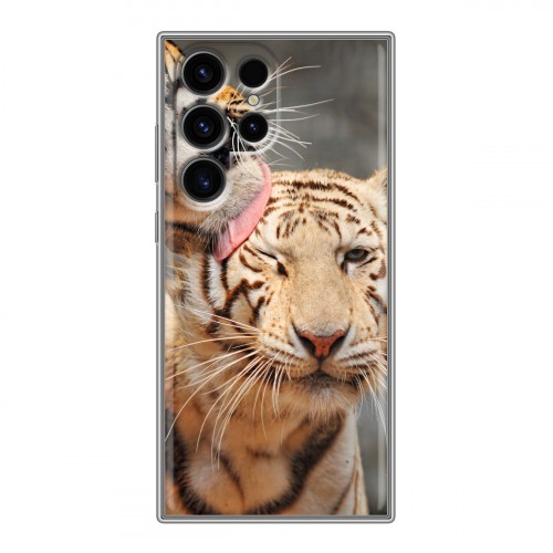 Дизайнерский пластиковый чехол для Samsung Galaxy S24 Ultra Тигры