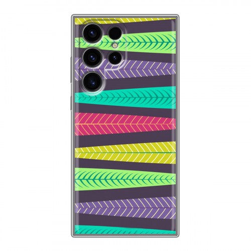 Дизайнерский силиконовый чехол для Samsung Galaxy S24 Ultra Царство листьев