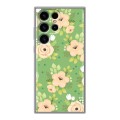 Дизайнерский силиконовый чехол для Samsung Galaxy S24 Ultra Причудливые цветы