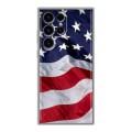 Дизайнерский силиконовый чехол для Samsung Galaxy S24 Ultra Флаг США