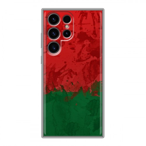 Дизайнерский силиконовый чехол для Samsung Galaxy S24 Ultra Флаг Белоруссии