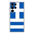 Дизайнерский силиконовый чехол для Samsung Galaxy S24 Ultra Флаг Греции