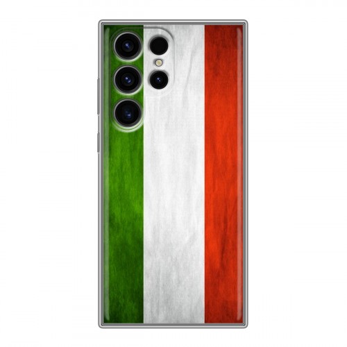 Дизайнерский силиконовый чехол для Samsung Galaxy S24 Ultra Флаг Италии