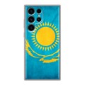 Дизайнерский силиконовый чехол для Samsung Galaxy S24 Ultra Флаг Казахстана