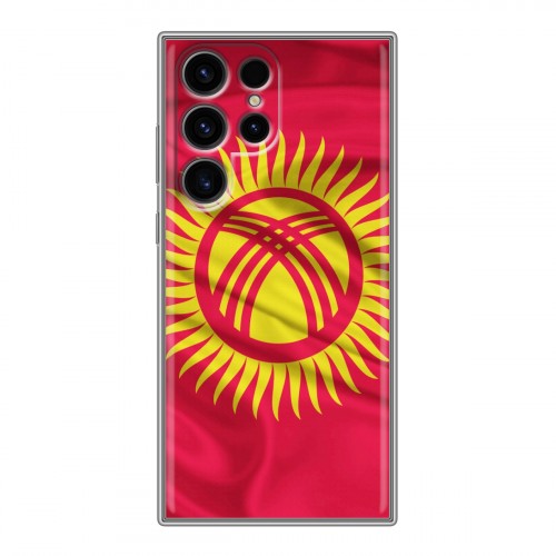 Дизайнерский пластиковый чехол для Samsung Galaxy S24 Ultra Флаг Киргизии