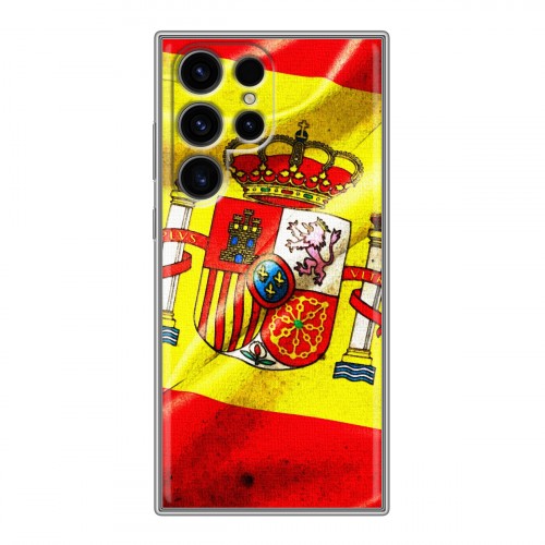 Дизайнерский силиконовый чехол для Samsung Galaxy S24 Ultra Флаг Испании