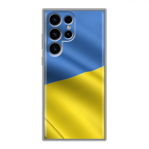 Дизайнерский силиконовый чехол для Samsung Galaxy S24 Ultra Флаг Украины