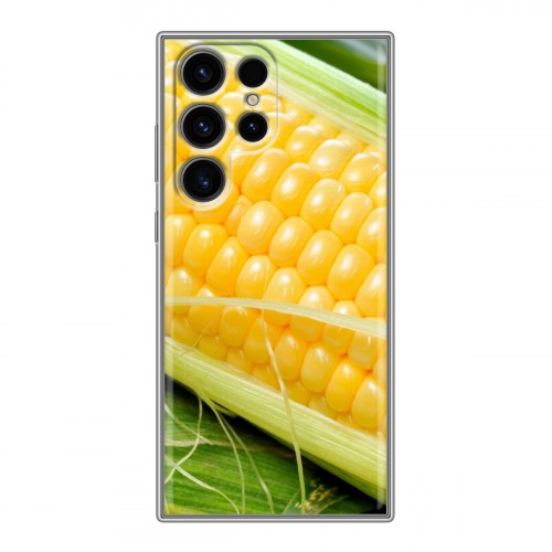 Дизайнерский силиконовый чехол для Samsung Galaxy S24 Ultra Кукуруза