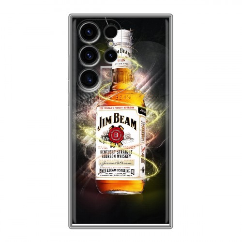Дизайнерский силиконовый чехол для Samsung Galaxy S24 Ultra Jim Beam