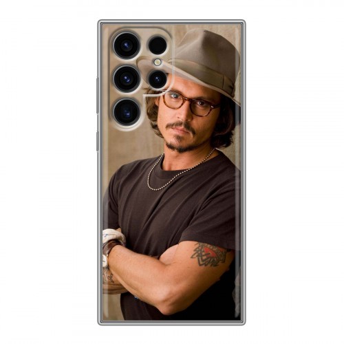 Дизайнерский силиконовый чехол для Samsung Galaxy S24 Ultra Джонни Депп
