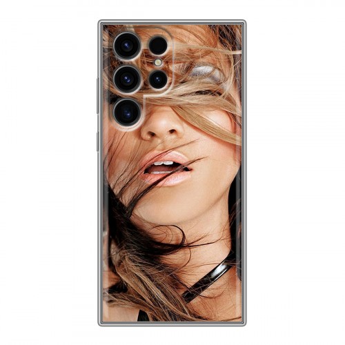 Дизайнерский силиконовый чехол для Samsung Galaxy S24 Ultra Дженнифер Лопес