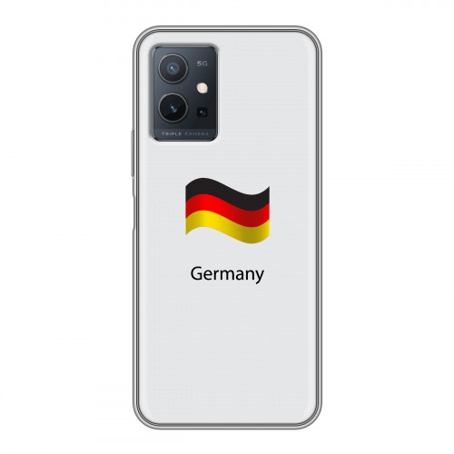 Дизайнерский силиконовый чехол для Vivo Y55 5G Флаг Германии