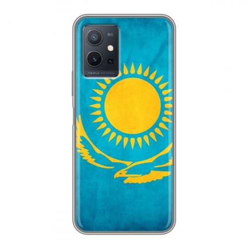 Дизайнерский силиконовый чехол для Vivo Y55 5G Флаг Казахстана