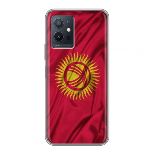 Дизайнерский силиконовый чехол для Vivo Y55 5G Флаг Киргизии