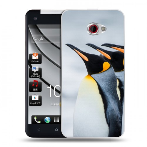Дизайнерский пластиковый чехол для HTC Butterfly S Пингвины