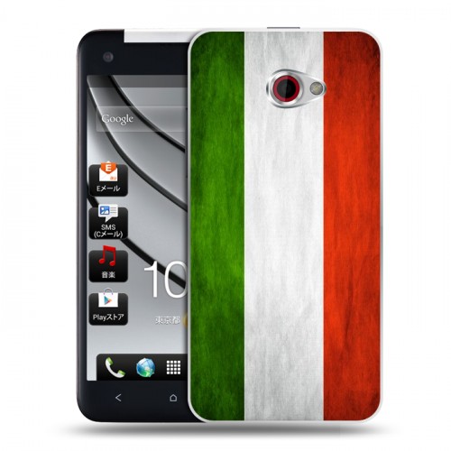 Дизайнерский пластиковый чехол для HTC Butterfly S Флаг Италии