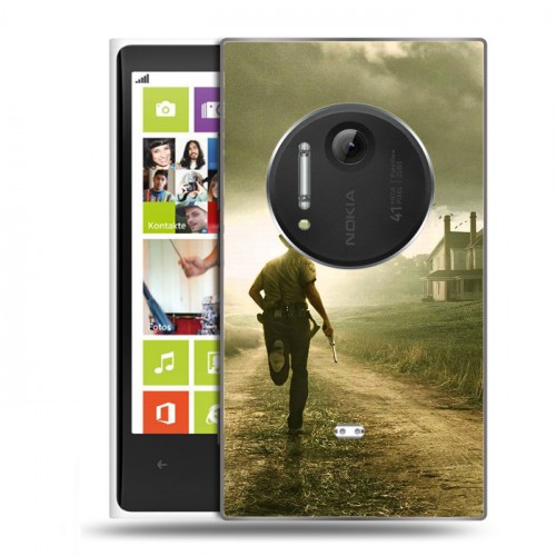 Дизайнерский пластиковый чехол для Nokia Lumia 1020 Ходячие Мертвецы