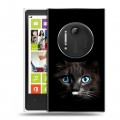 Дизайнерский пластиковый чехол для Nokia Lumia 1020 Кот в темноте