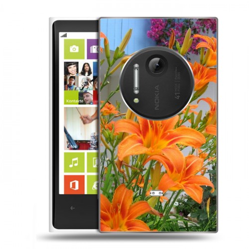 Дизайнерский пластиковый чехол для Nokia Lumia 1020 Лилии