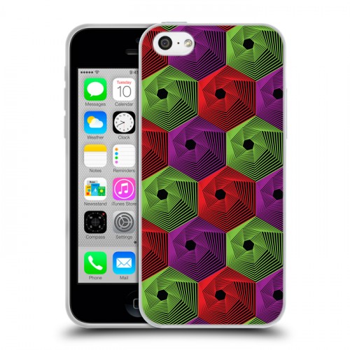Дизайнерский пластиковый чехол для Iphone 5c Геометрические вихри