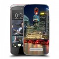 Дизайнерский пластиковый чехол для HTC Desire 500 Сингапур