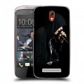 Дизайнерский пластиковый чехол для HTC Desire 500 Eminem